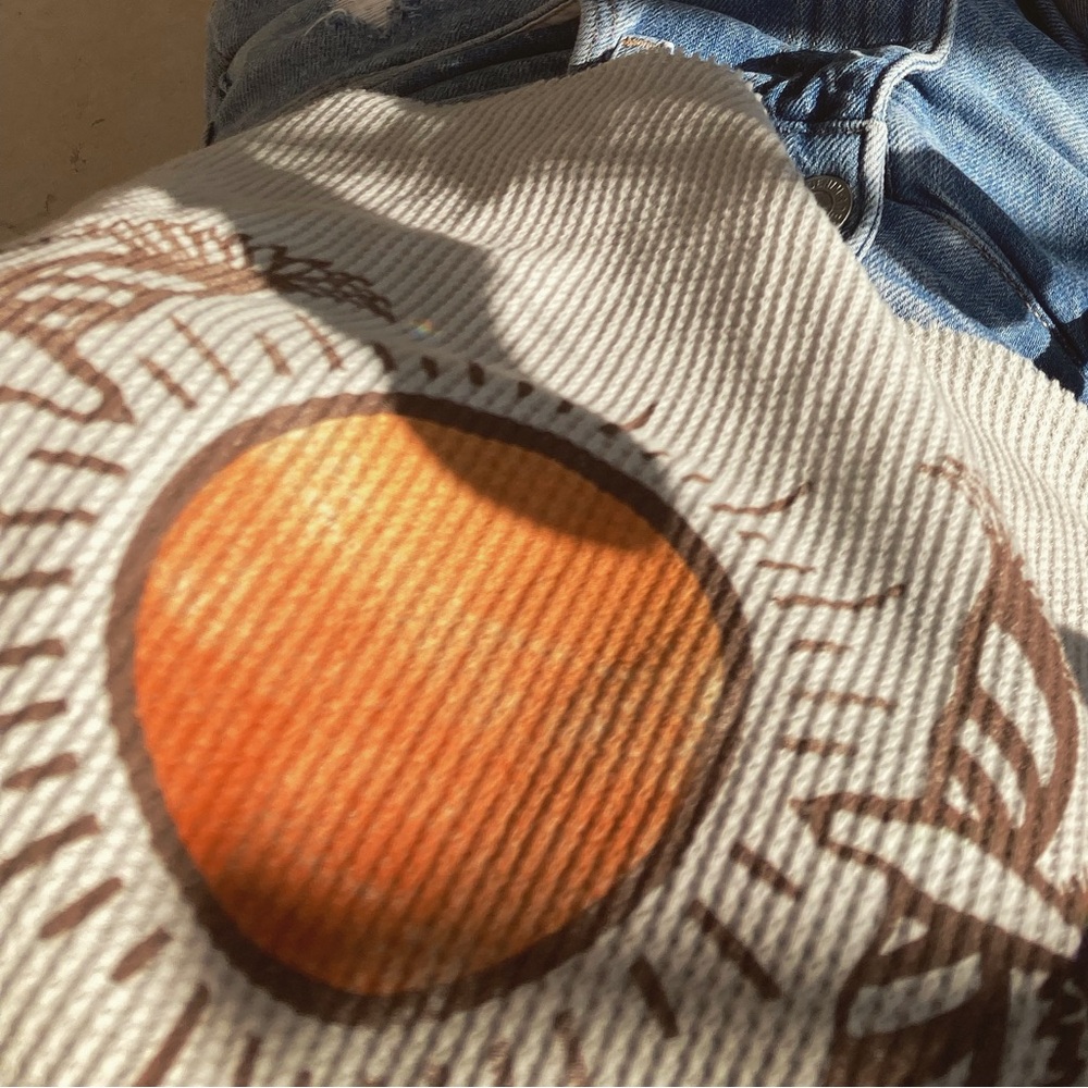 Free people sun t shirt capped/ short sleeve crop